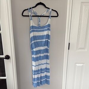 Lilly Pulitzer Blue and White Striped Dress Size Small